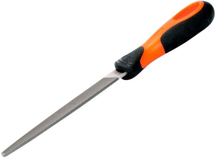Bahco ERGO™ Tapered Edge Flat File, Handled