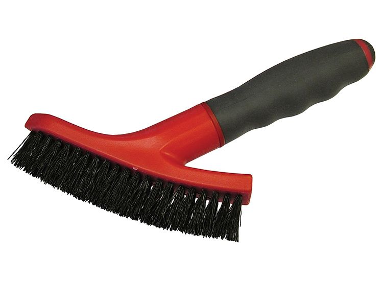 Faithfull Grout Scrubbing Brush Soft Grip Handle