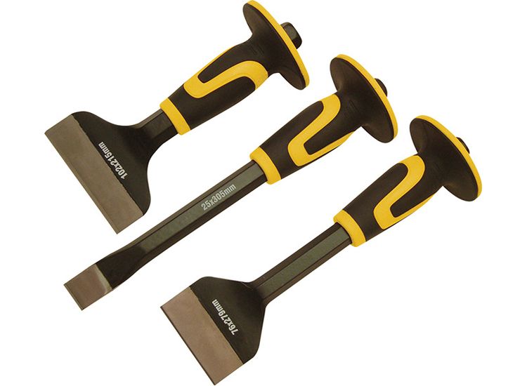Roughneck Chisel &amp; Bolster 3 Piece Set 76 x 254mm  70 x 216mm  &amp; 254 x 25mm