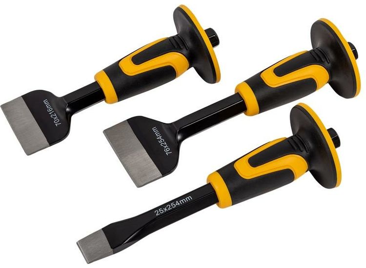 Roughneck Chisel &amp; Bolster Set, 3 Piece