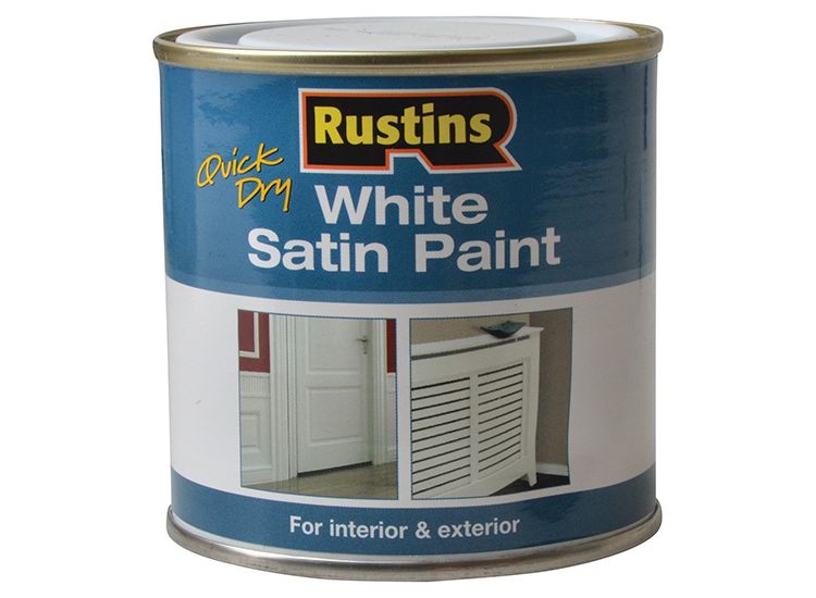 Rustins Quick Dry White Satin Paint