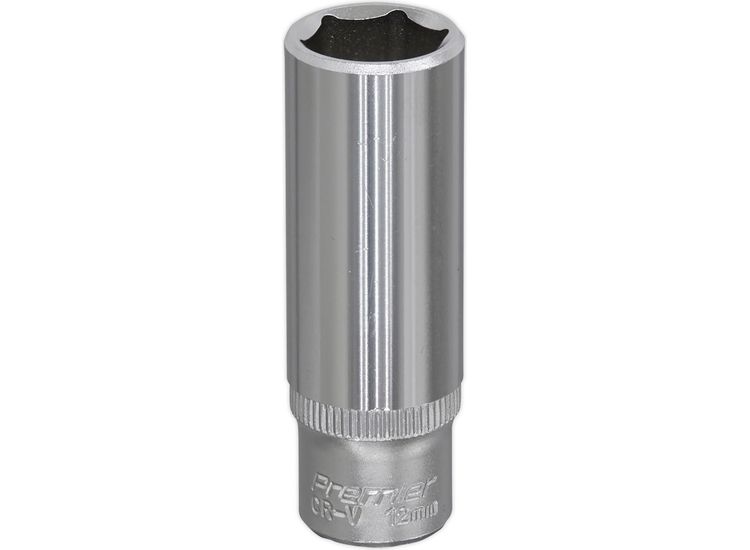 Sealey S1412D WallDrive&amp;reg; Socket 12mm Deep 1/4"Sq Drive