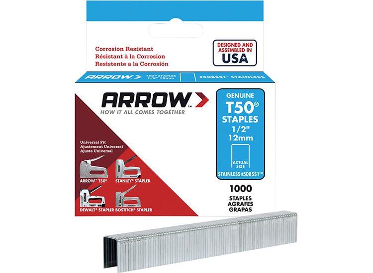 Arrow T50 Stainless Steel Staples