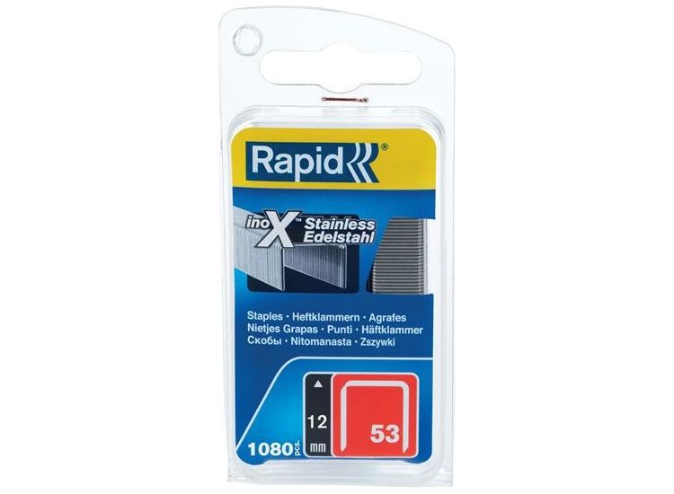 Rapid 53 Series Stainless Steel Fine Wire Staples