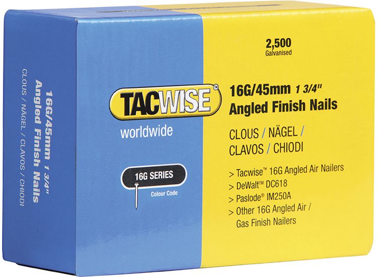 Tacwise 16G Angled Finish Nails