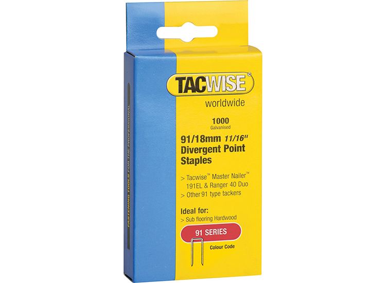 Tacwise 91 Series Divergent Point Staples