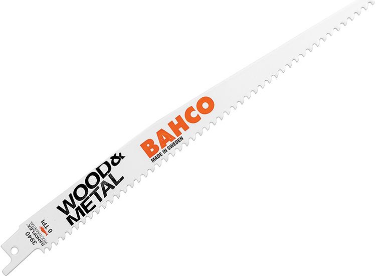 Bahco Wood &amp; Metal Bi-Metal Reciprocating Blade 228mm 6 TPI (Pack 5)