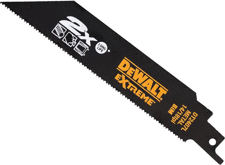 DEWALT 2X Life Reciprocating Blade, Metal Cutting