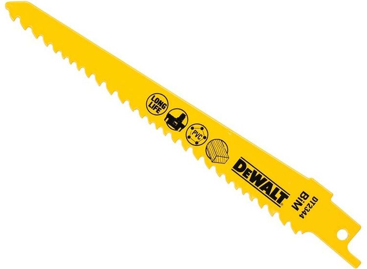 DEWALT Bi-Metal Reciprocating Blade for Wood Cordless 152mm Pack of 5
