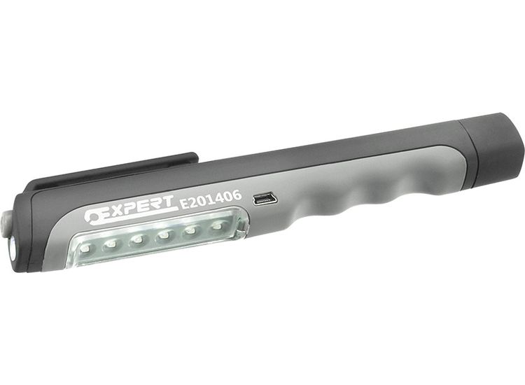 Expert USB Rechargeable Pen Light 6+1 LED
