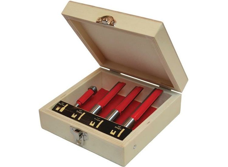 Faithfull Router Bit Set for Worktop Jig, 4 Piece