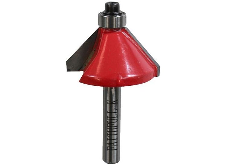 Faithfull Router Bit TCT 45° Chamfer 1/4in Shank