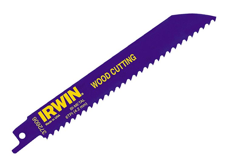 IRWIN® 606R 150mm Sabre Saw Blade Fast Cutting Wood Pack of 5