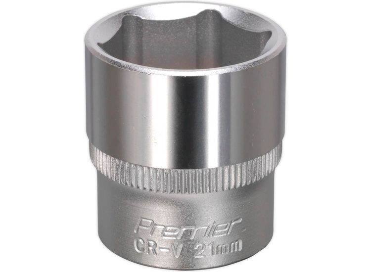 Sealey S3821 WallDrive&amp;reg; Socket 21mm 3/8"Sq Drive