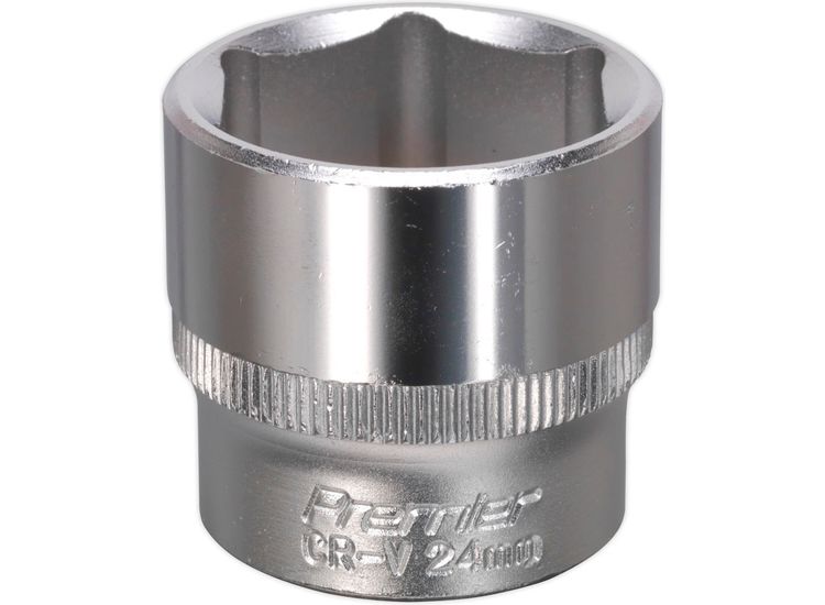 Sealey S3824 WallDrive&amp;reg; Socket 24mm 3/8"Sq Drive