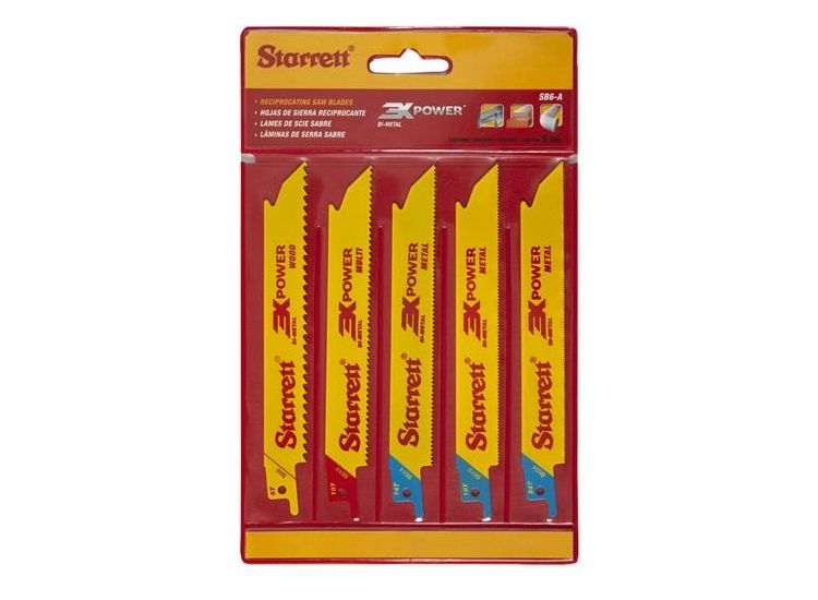 Starrett SB6-A Reciprocating Blade Kit (Pack 5)