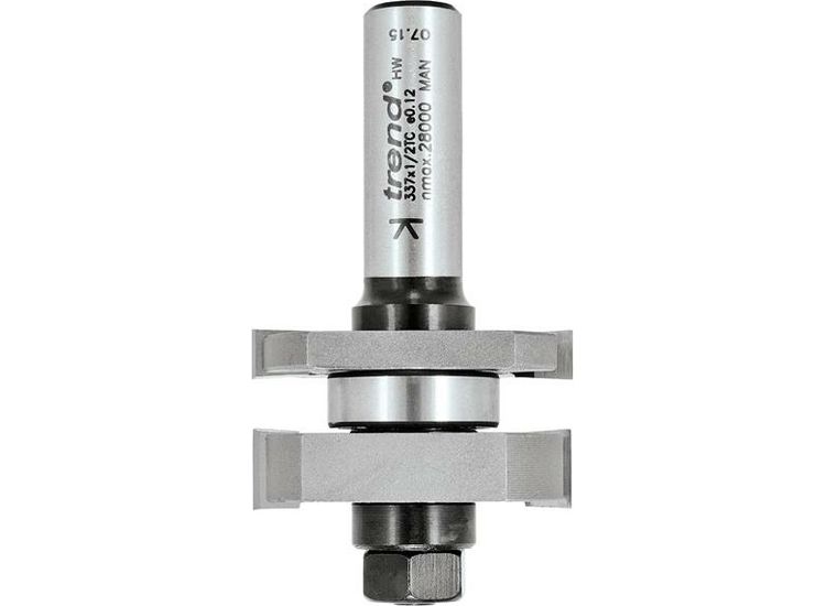 Trend 337 x 1/2 TCT Tongue &amp; Groove Set 6.35mm x 10.0mm