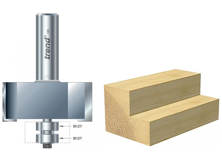 Trend 46/390 x 1/2 TCT Bearing Guided Rebater 22.5mm x 50.8mm