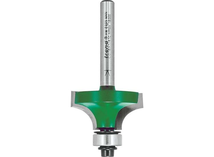 Trend CraftPro Round Over Two Flute Cutter, 1/4in Shank