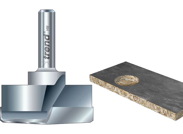 Trend T421/35 x 1/4 TCT Hinge Sinking Bit 35mm Diameter