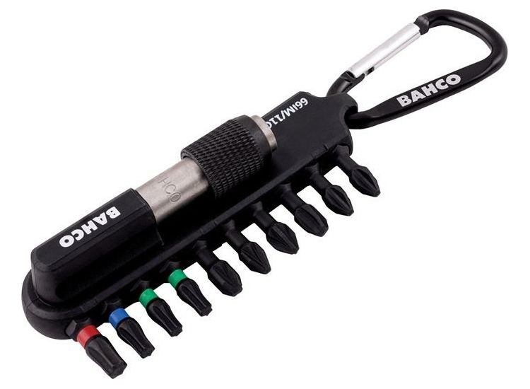 Bahco 66IM/11C-1 Heavy-Duty Torsion Bit Set, 11 Piece