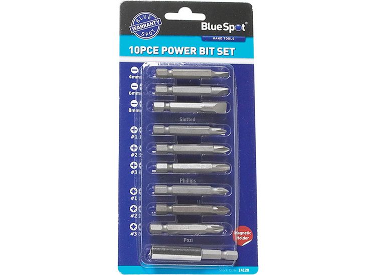 BlueSpot Tools Power Bit Set, 10 Piece