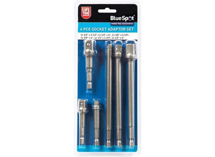 BlueSpot Tools Socket Adaptor Set, 6 Piece