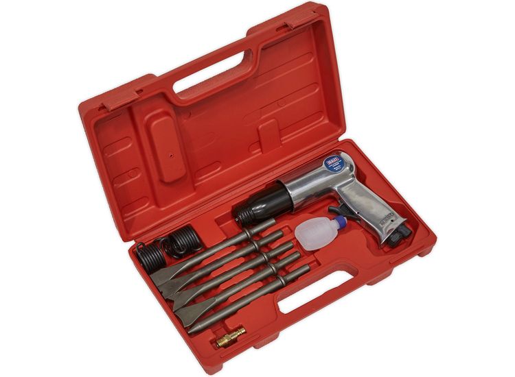 Sealey SA11 Air Hammer with Chisels Long Stroke