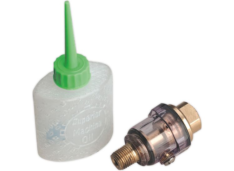 Sealey SA111 Mini In-Line Air Tool Oiler 1/4"BSP with Filler