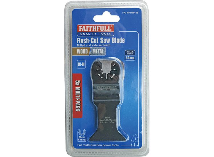 Faithfull Bi-Metal Flush Cut Wood/Bi-Metal Blade