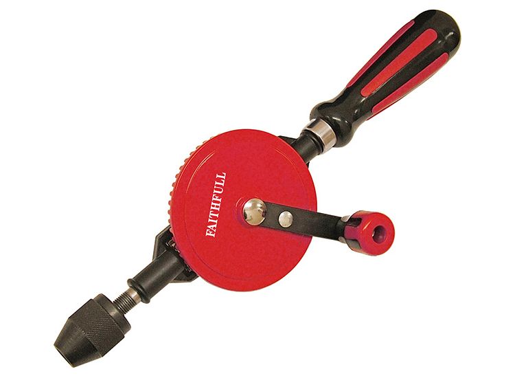 Faithfull Hand Drill Double Pinion 8mm Capacity