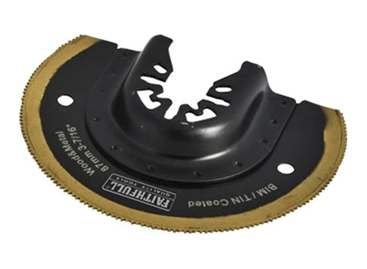 Faithfull Multi-Functional Tool Bi-Metal Radial Saw TiN Coated Blade 87mm