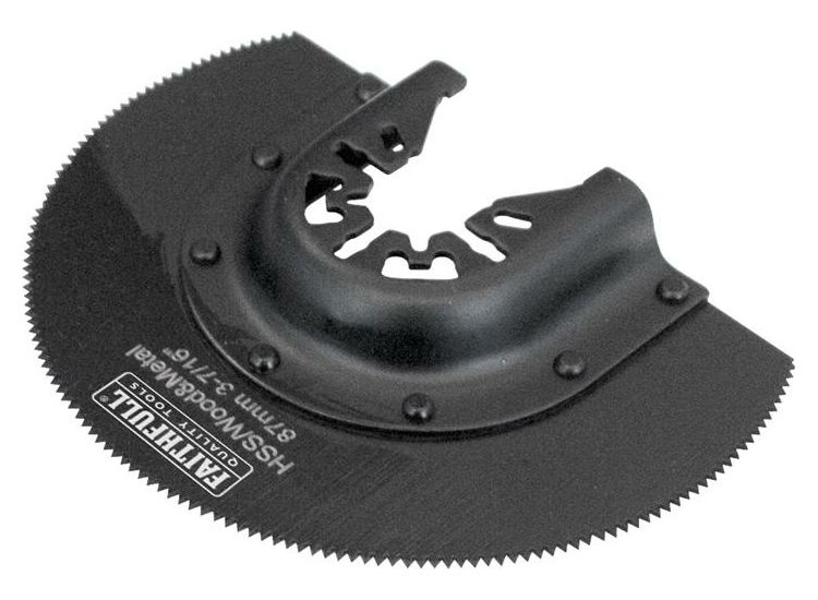 Faithfull Multi-Functional Tool CrV Radial Blade Wood Wavy Set 87mm
