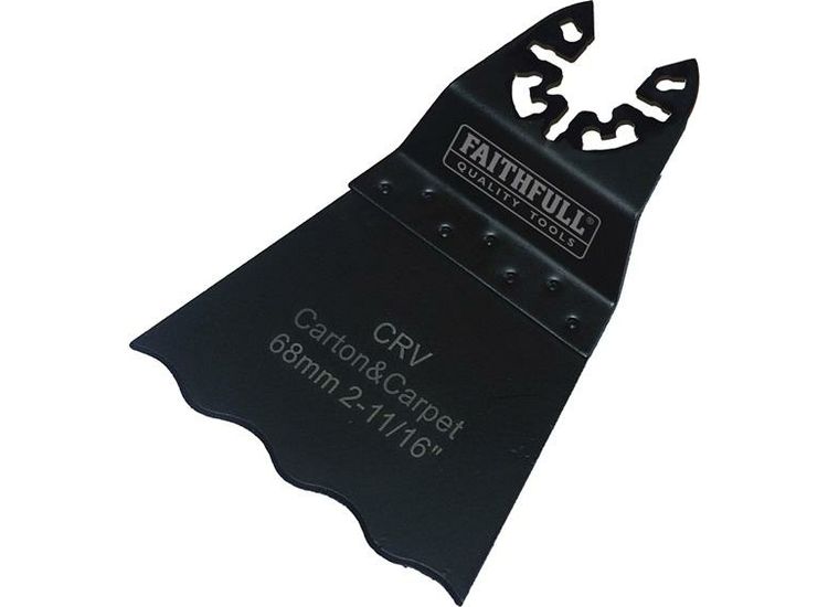 Faithfull Multi-Functional Tool CrV Serrated Wavy Edge Saw Blade 68mm