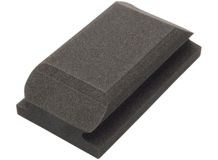 Flexipads World Class Hand Sanding Block Shaped Black 70 x 125mm