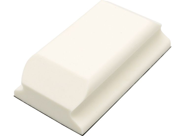 Flexipads World Class Hand Sanding Block Shaped White PUR GRIP® 70 x 125mm