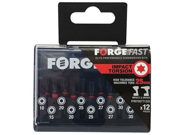 ForgeFix ForgeFast TORX® Compatible Impact Bit Set, 12 Piece
