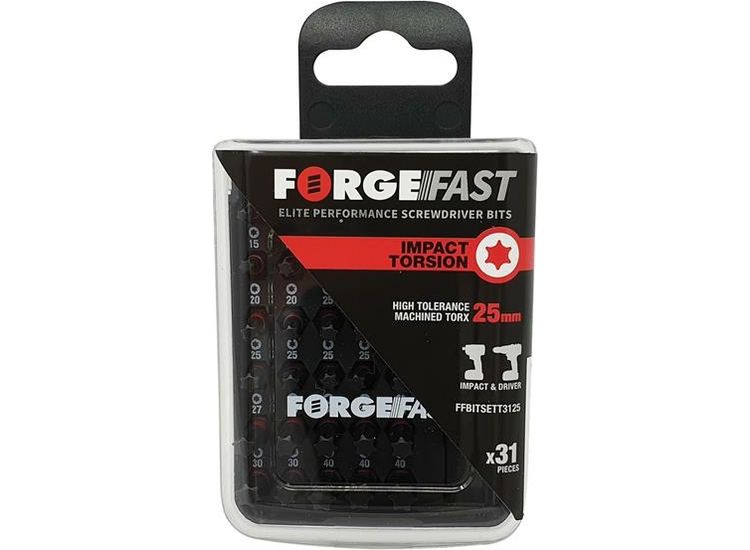 ForgeFix ForgeFast TORX® Compatible Impact Bit Set, 31 Piece