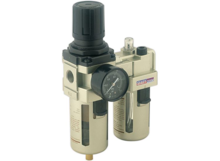 Sealey SA206 Air Filter/Regulator/Lubricator Max Airflow 105cfm