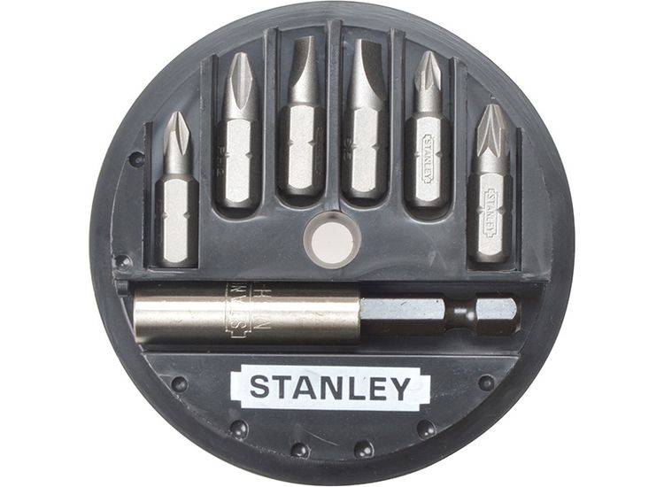STANLEY® Slotted/Phillips/Pozidriv Insert Bit Set, 7 Piece