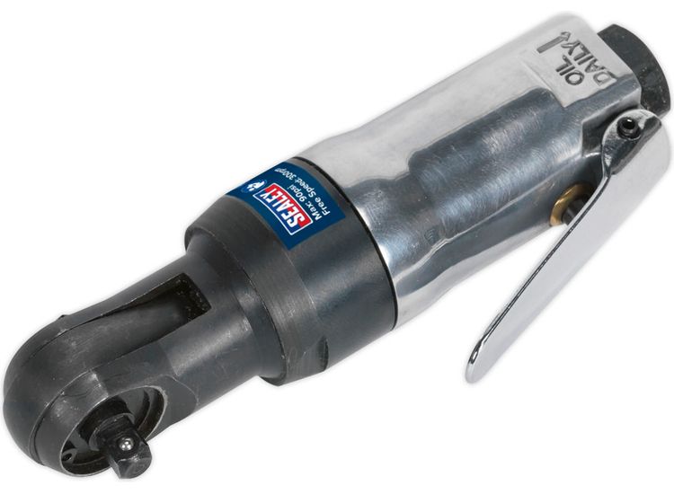 Sealey SA230 Air Ratchet Wrench 1/4"Sq Drive Super Stubby