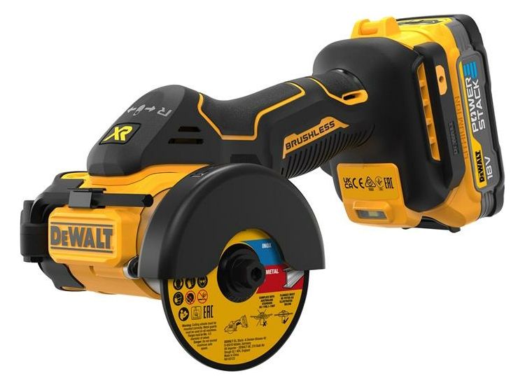 DEWALT DCS438E2T XR BL Cut Off Tool 18V 2 x POWERSTACK™ Li-ion