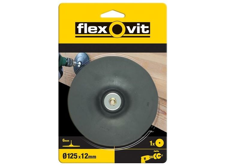Flexovit Backing Pad For Drill Mount 125mm