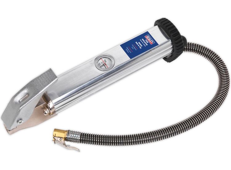 Sealey Tyre Inflator with Clip-On Connector