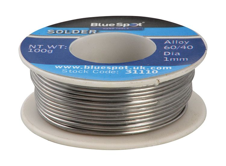 BlueSpot Tools Flux Covered Solder 100g 60/40