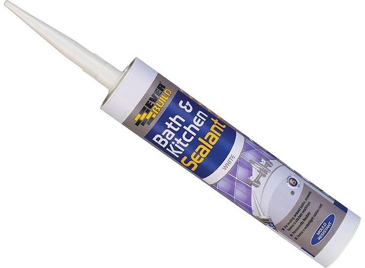 Everbuild Bath &amp; Kitchen Sealant White 290ml