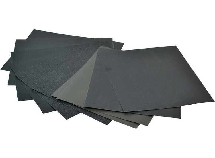 Faithfull Cork Block Wet &amp; Dry Sanding Sheets Assorted (Pack 10)