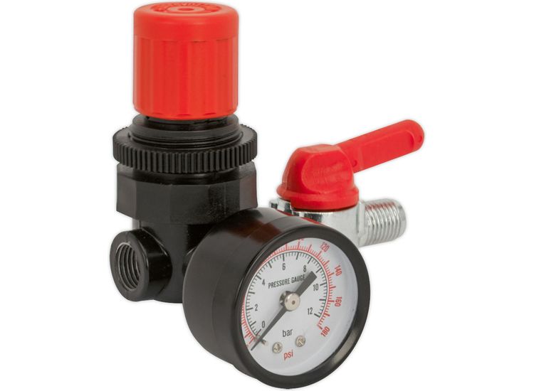 Sealey SA5/RG/14 Air Regulator 1/4"BSP Female - 1/4"BSP Male