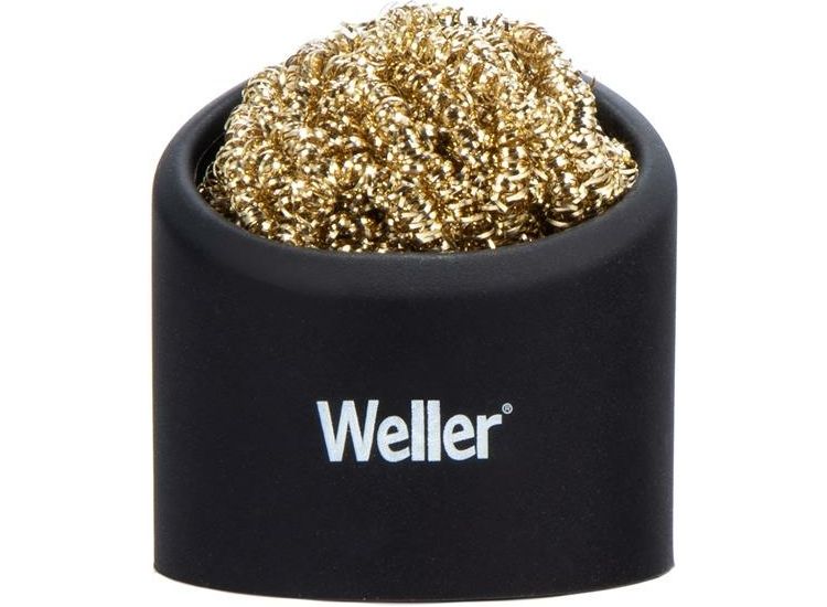 Weller Brass Wire Sponge Cleaner with Holder