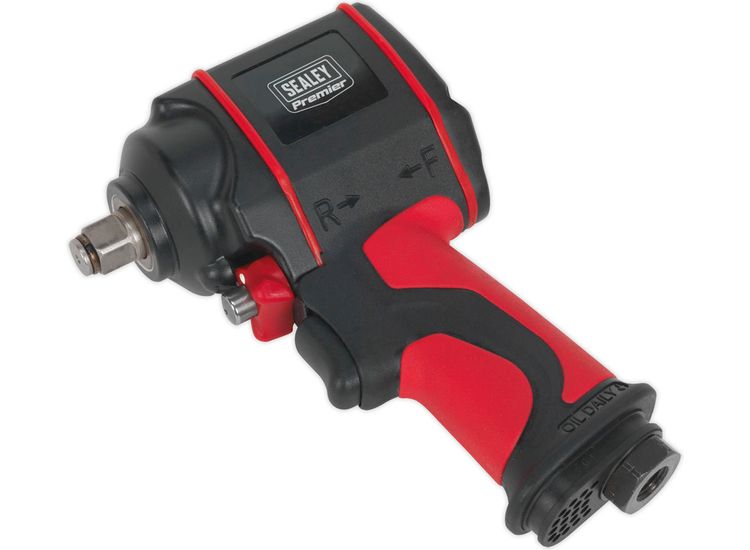 Sealey SA6002S Air Impact Wrench 1/2"Sq Drive Stubby Twin Hammer